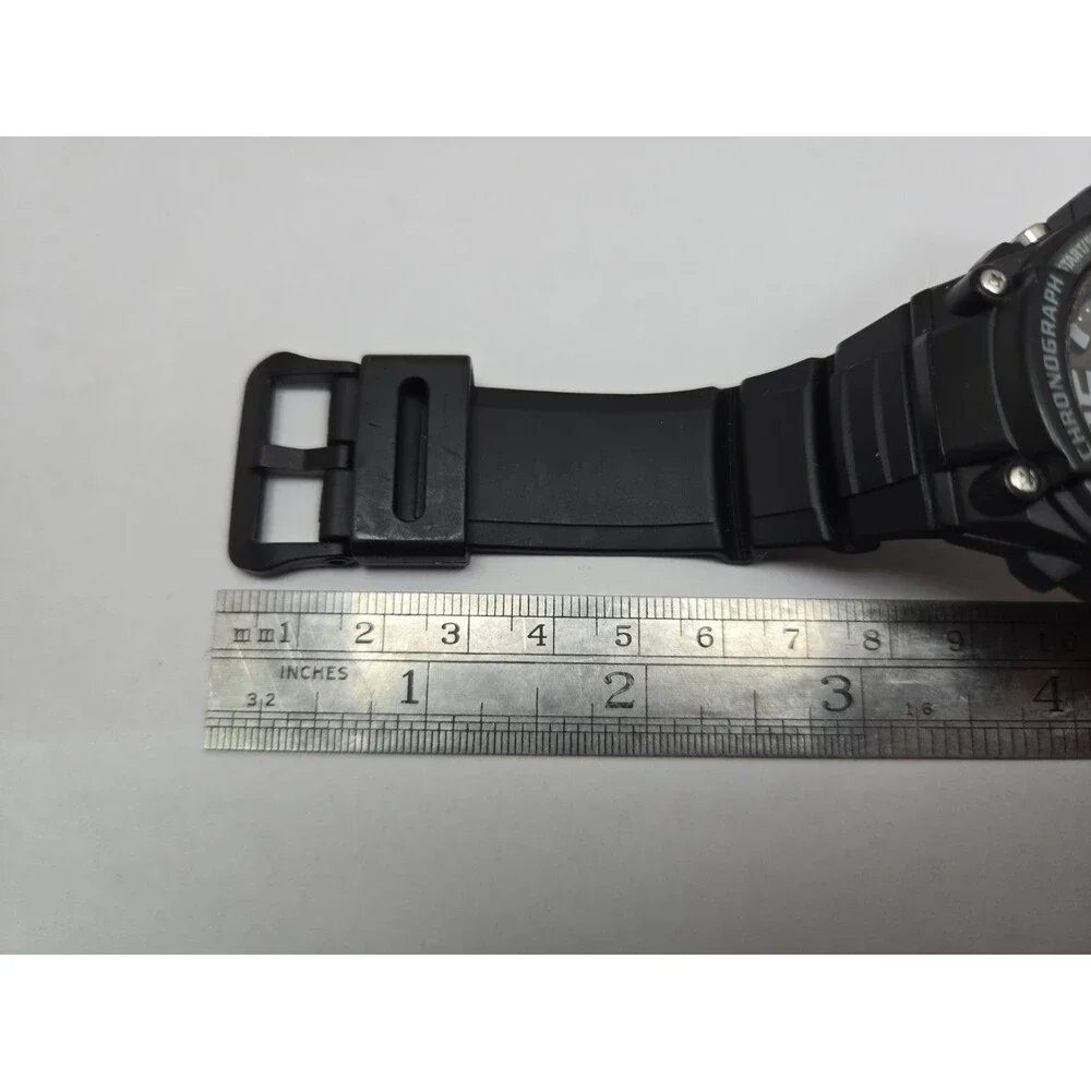 Casio Mens Black 50mm Chronograph Date 100M Sports Watch New Battery